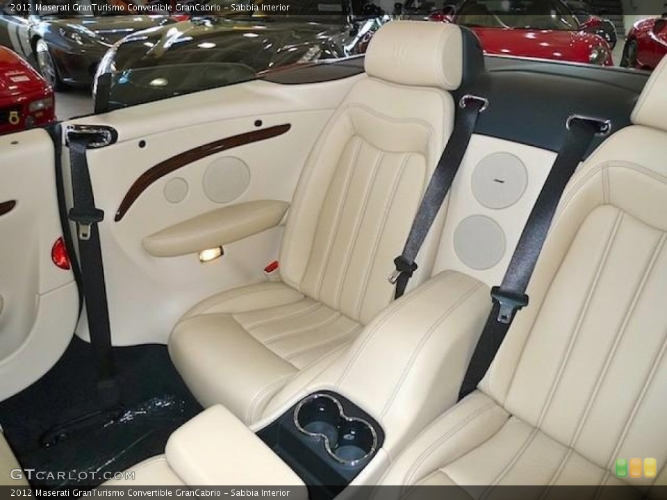Sabbia Interior Rear Seat for the 2012 Maserati GranTurismo Convertible GranCabrio #60375312
