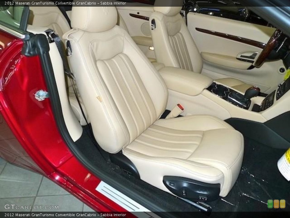 Sabbia Interior Front Seat for the 2012 Maserati GranTurismo Convertible GranCabrio #60375354
