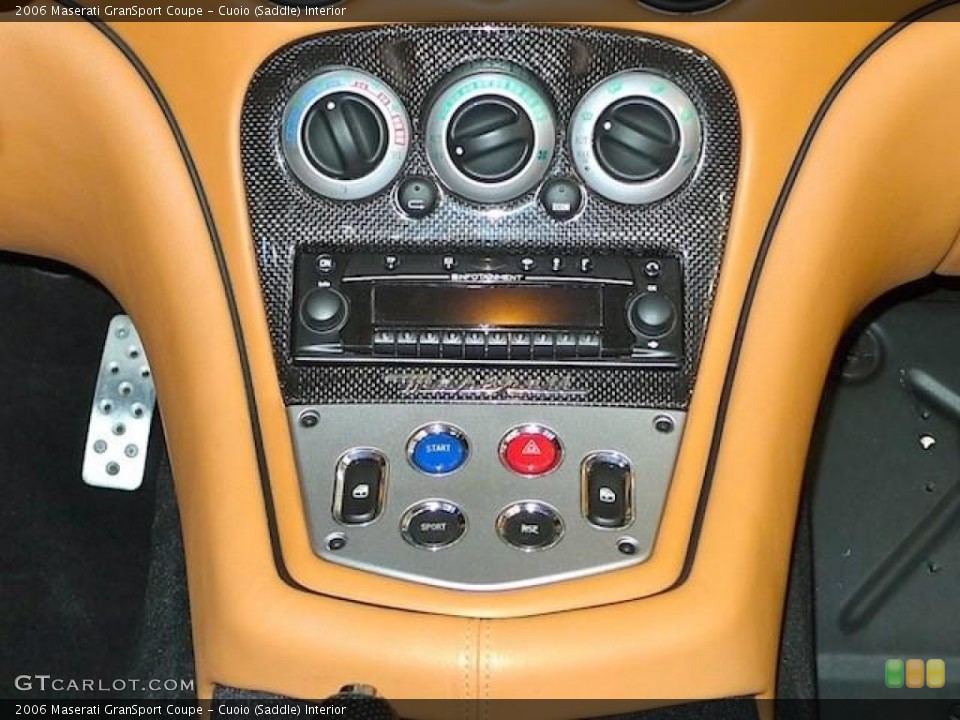 Cuoio (Saddle) Interior Controls for the 2006 Maserati GranSport Coupe #60375555