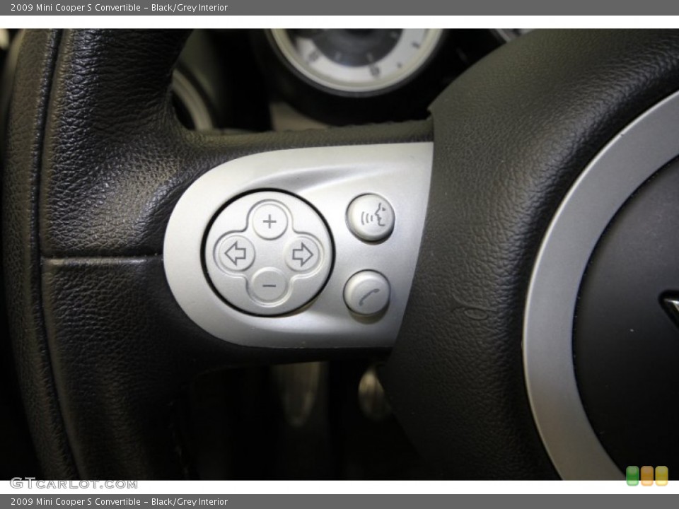 Black/Grey Interior Controls for the 2009 Mini Cooper S Convertible #60376338