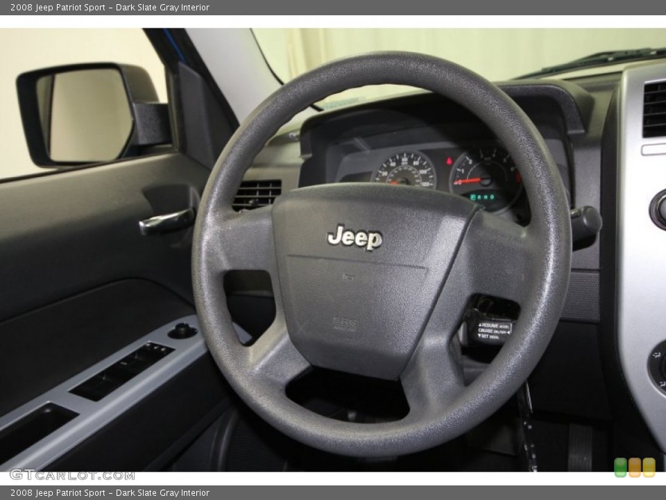 Dark Slate Gray Interior Steering Wheel for the 2008 Jeep Patriot Sport #60376680