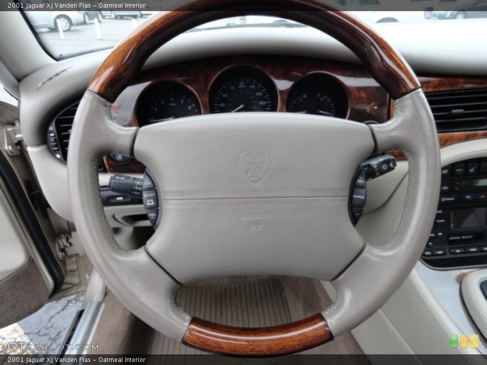 Oatmeal Interior Steering Wheel for the 2001 Jaguar XJ Vanden Plas #60381943