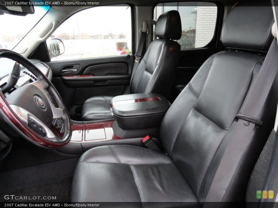Ebony/Ebony Interior Photo for the 2007 Cadillac Escalade ESV AWD #60382107