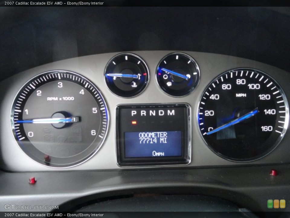 Ebony/Ebony Interior Gauges for the 2007 Cadillac Escalade ESV AWD #60382171