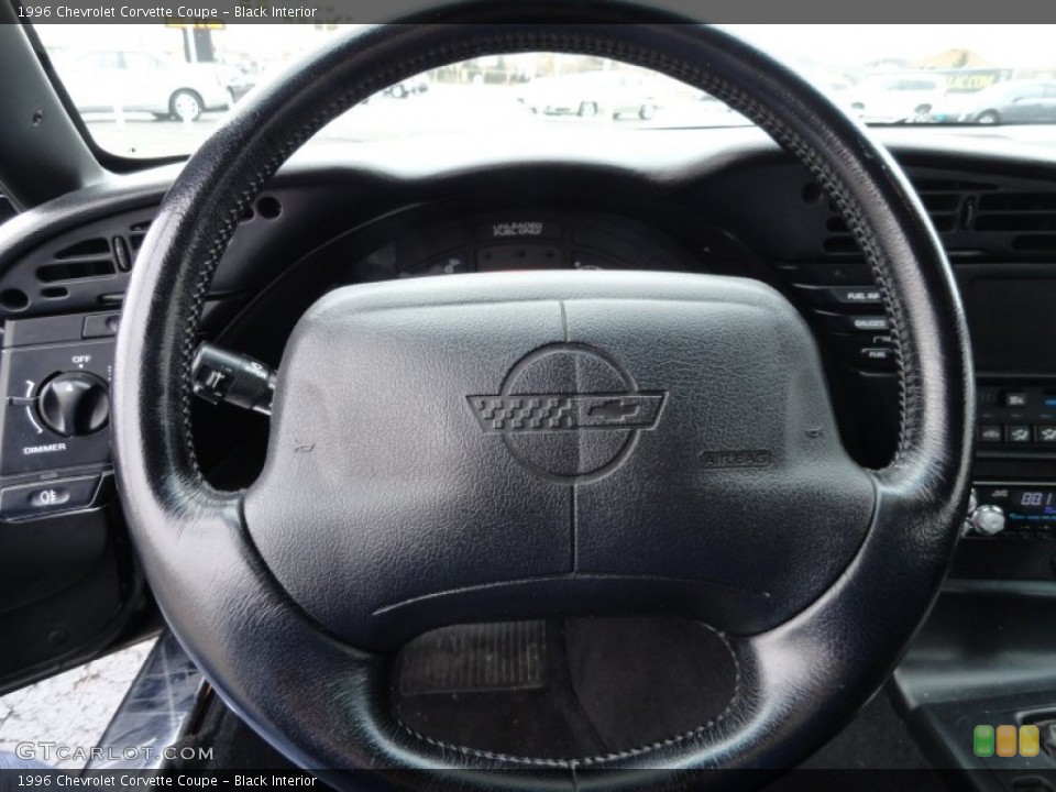 Black Interior Steering Wheel for the 1996 Chevrolet Corvette Coupe #60382543