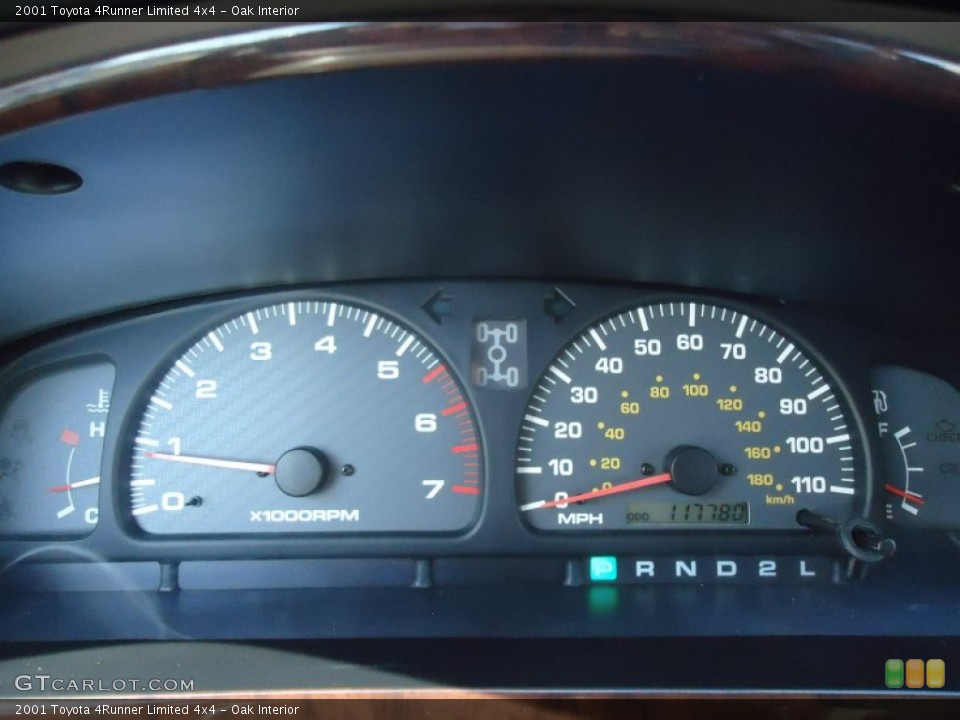 Oak Interior Gauges for the 2001 Toyota 4Runner Limited 4x4 #60382792