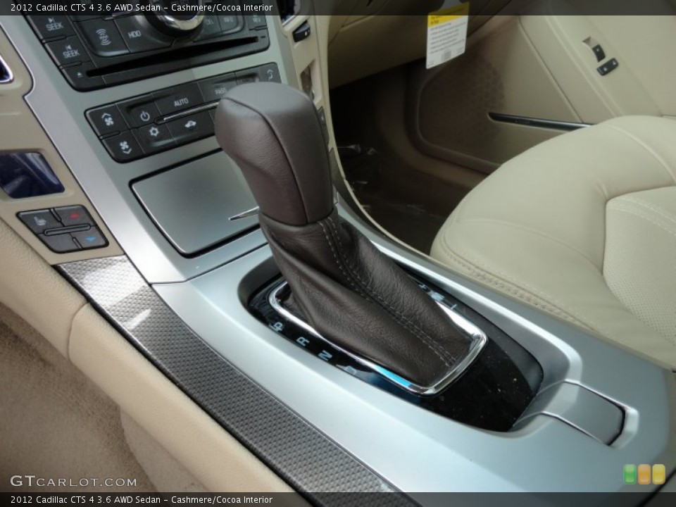 Cashmere/Cocoa Interior Transmission for the 2012 Cadillac CTS 4 3.6 AWD Sedan #60383334