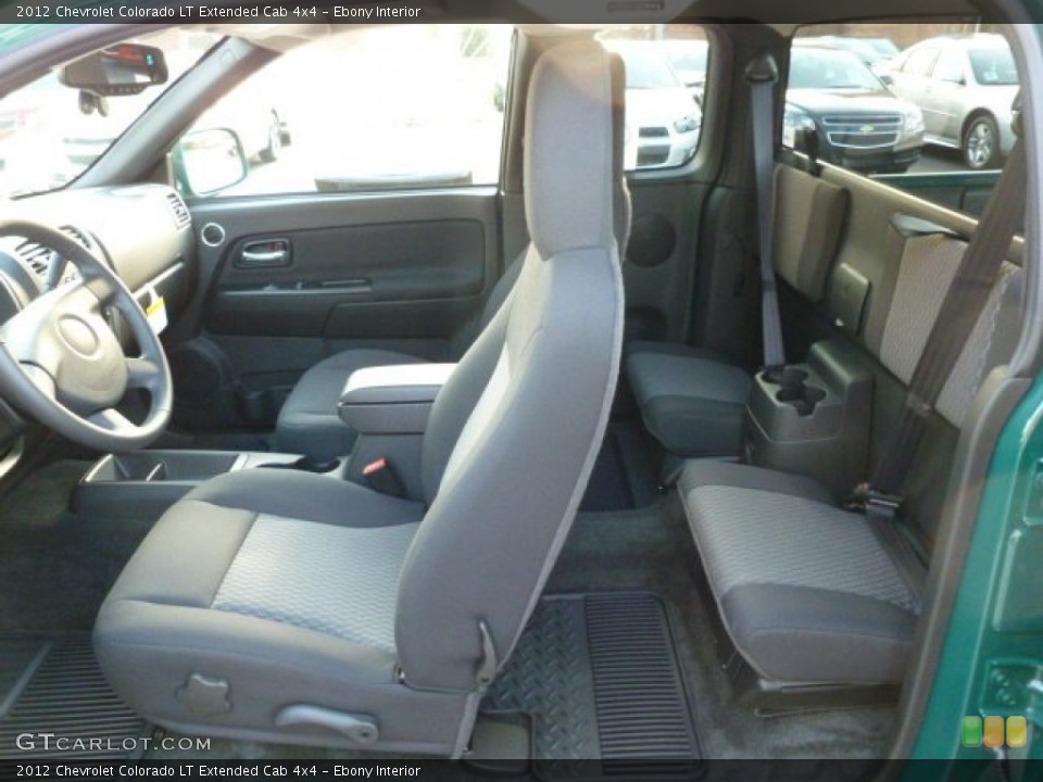 Ebony Interior Photo for the 2012 Chevrolet Colorado LT Extended Cab 4x4 #60385453
