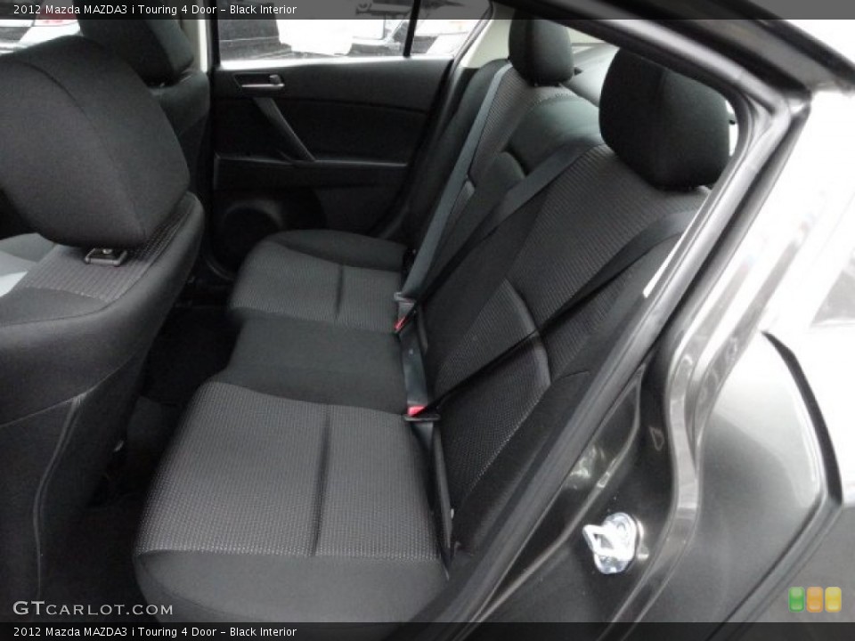 Black Interior Rear Seat for the 2012 Mazda MAZDA3 i Touring 4 Door #60386002