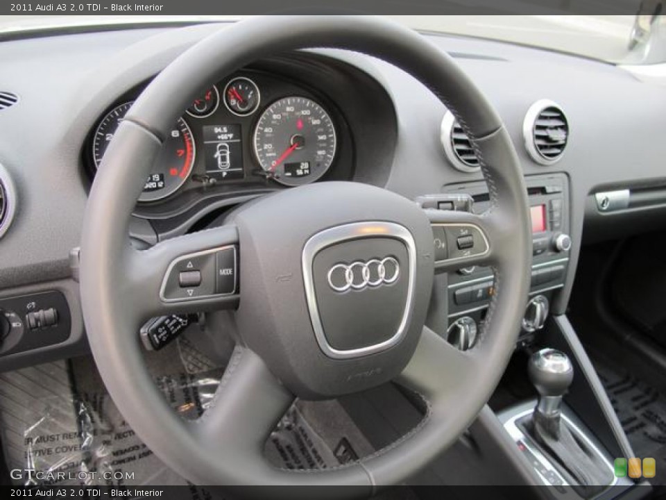 Black Interior Steering Wheel for the 2011 Audi A3 2.0 TDI #60386272