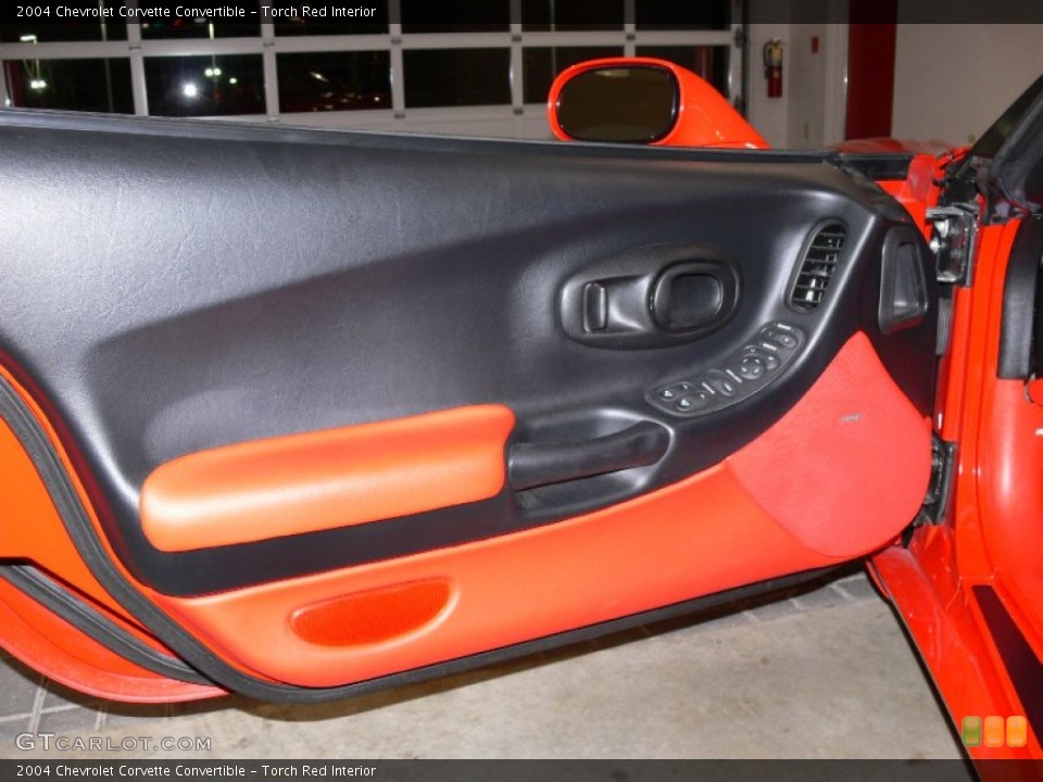 Torch Red Interior Door Panel for the 2004 Chevrolet Corvette Convertible #60387484