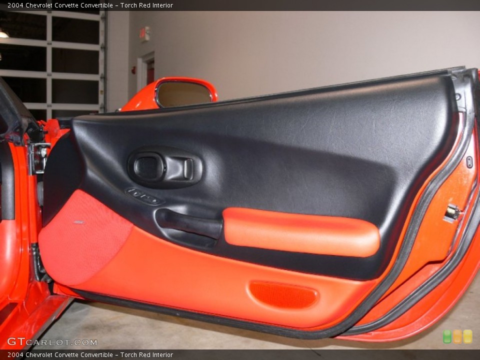 Torch Red Interior Door Panel for the 2004 Chevrolet Corvette Convertible #60387493
