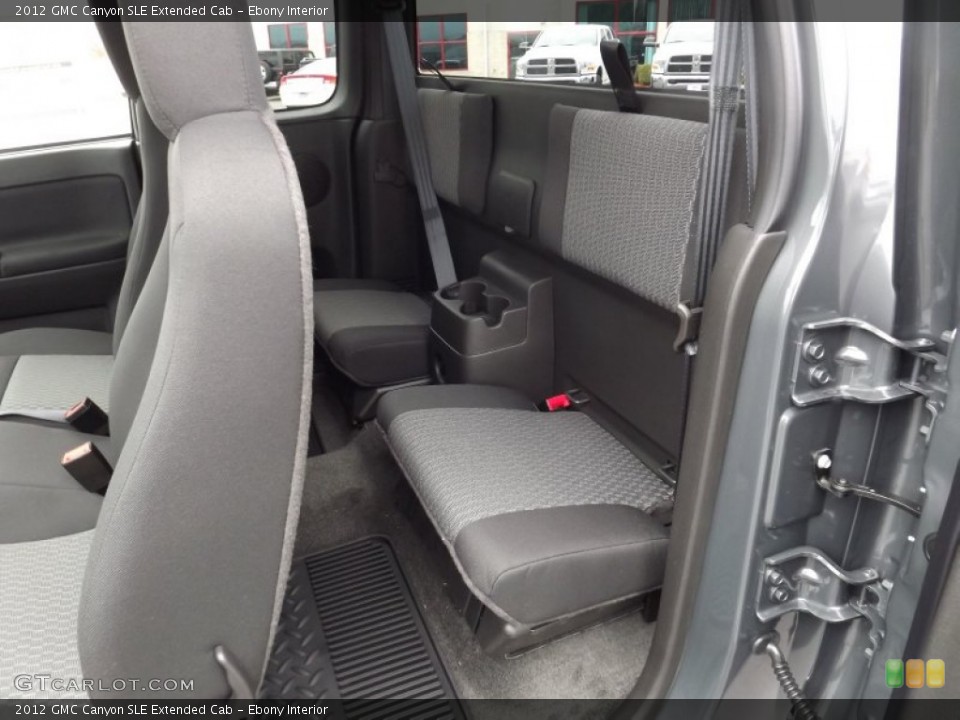 Ebony Interior Rear Seat for the 2012 GMC Canyon SLE Extended Cab #60387694