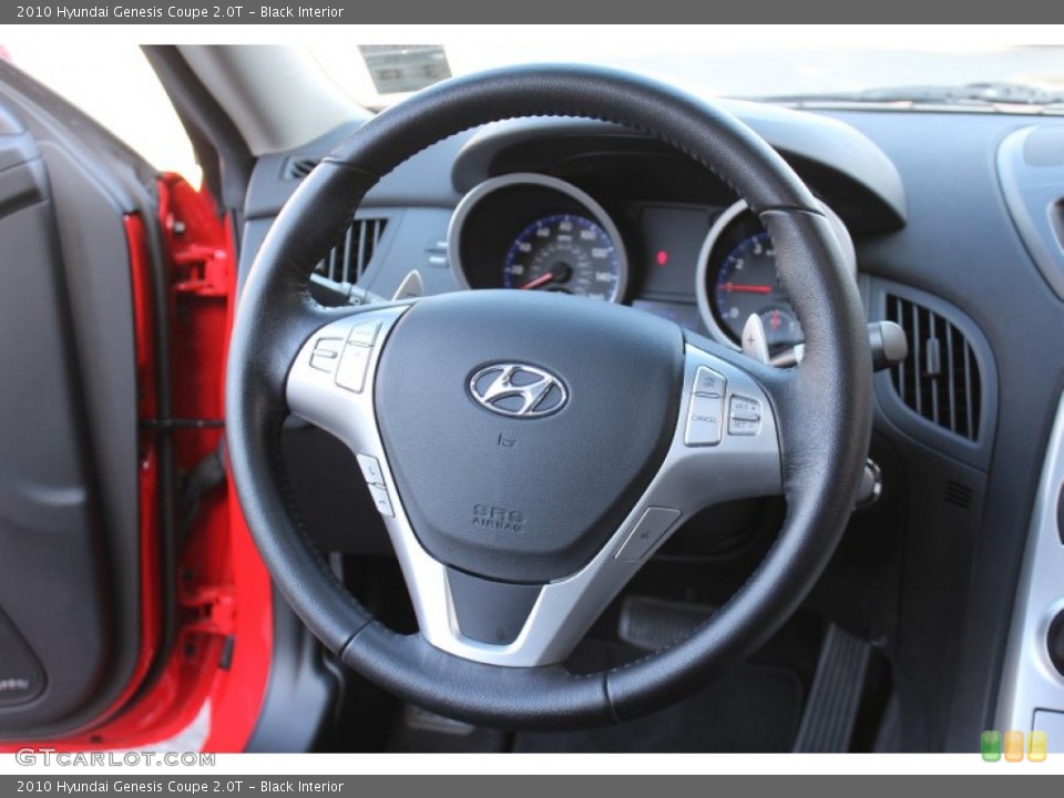 Black Interior Steering Wheel for the 2010 Hyundai Genesis Coupe 2.0T #60392519