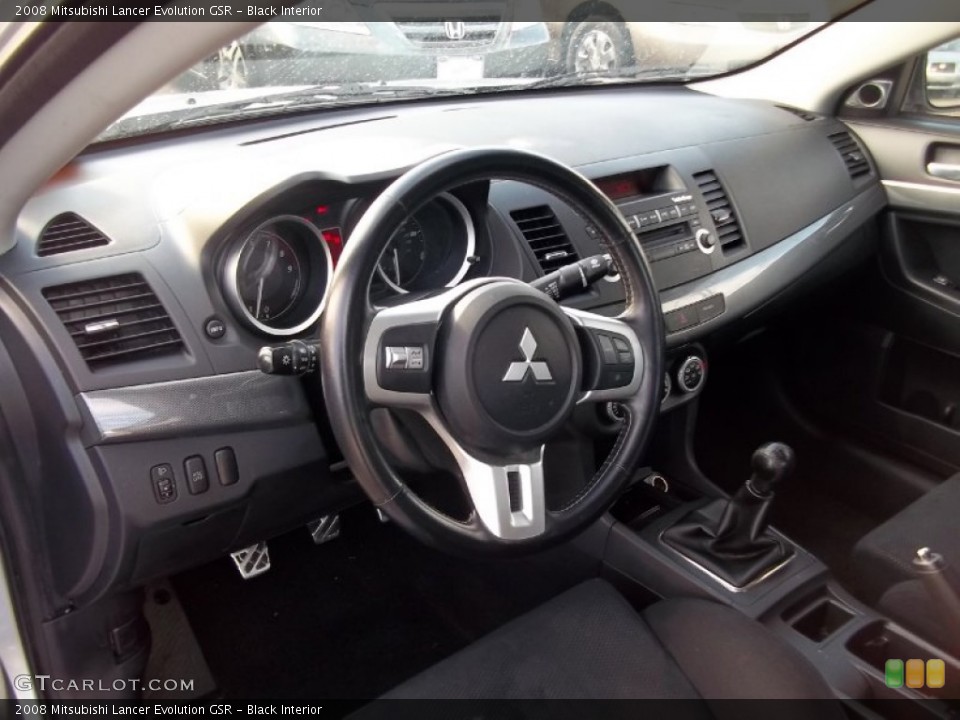 Black Interior Dashboard for the 2008 Mitsubishi Lancer Evolution GSR #60396773