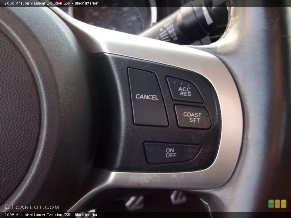 Black Interior Controls for the 2008 Mitsubishi Lancer Evolution GSR #60396791