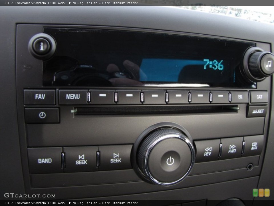 Dark Titanium Interior Audio System for the 2012 Chevrolet Silverado 1500 Work Truck Regular Cab #60400211