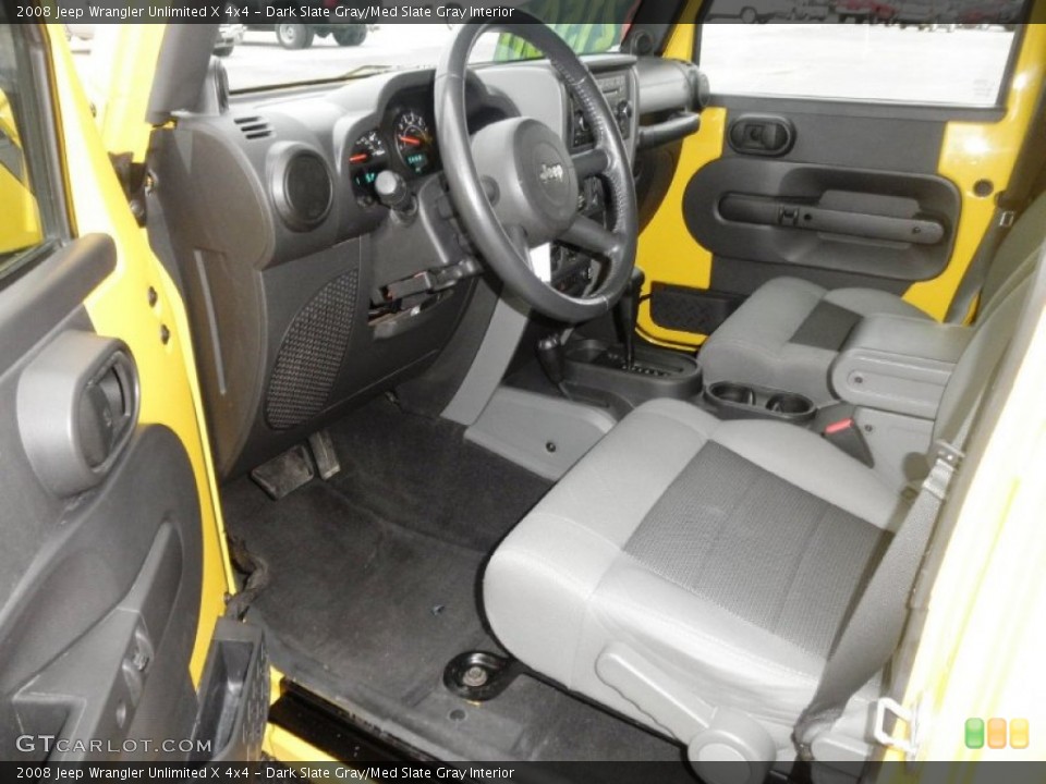 Dark Slate Gray/Med Slate Gray Interior Photo for the 2008 Jeep Wrangler Unlimited X 4x4 #60400290