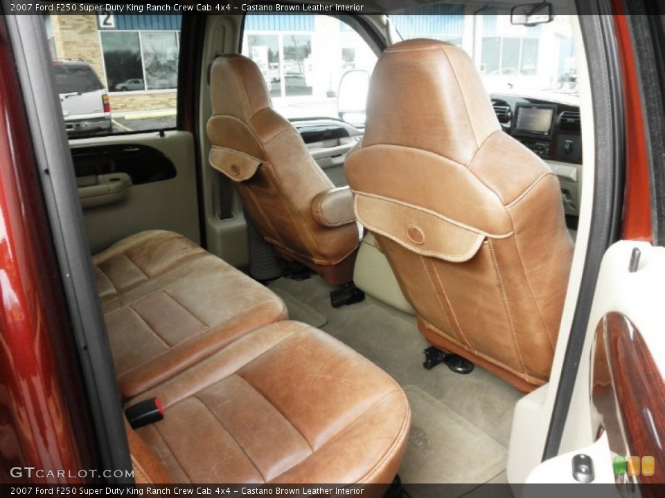 Castano Brown Leather Interior Photo for the 2007 Ford F250 Super Duty King Ranch Crew Cab 4x4 #60400786