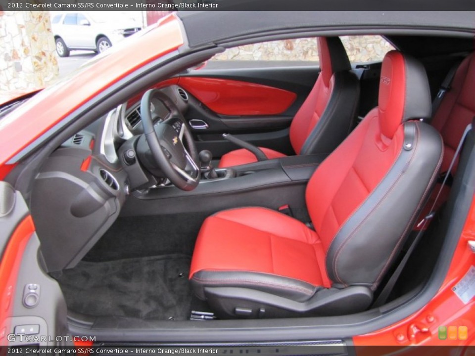 Inferno Orange/Black Interior Photo for the 2012 Chevrolet Camaro SS/RS Convertible #60400830