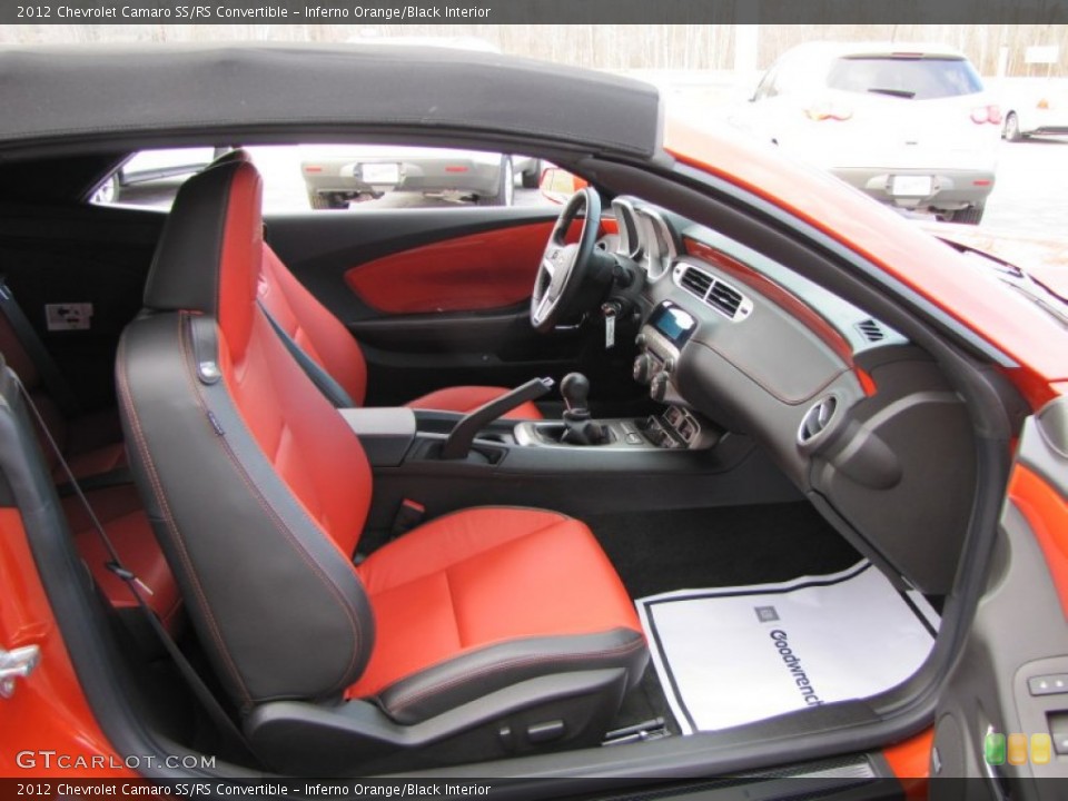 Inferno Orange/Black Interior Photo for the 2012 Chevrolet Camaro SS/RS Convertible #60400859