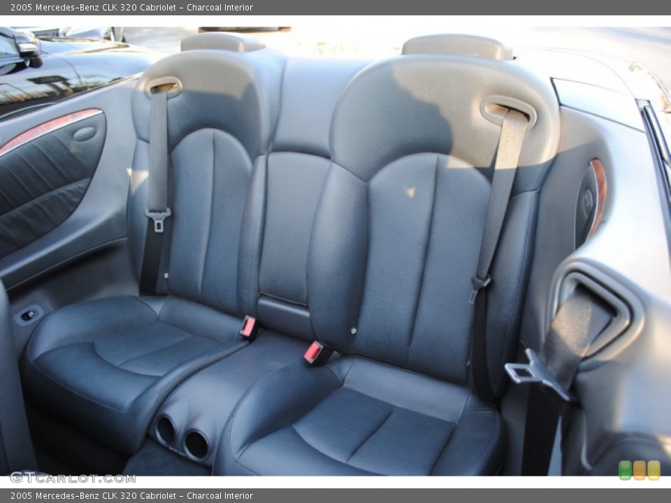 Charcoal Interior Rear Seat for the 2005 Mercedes-Benz CLK 320 Cabriolet #60401729