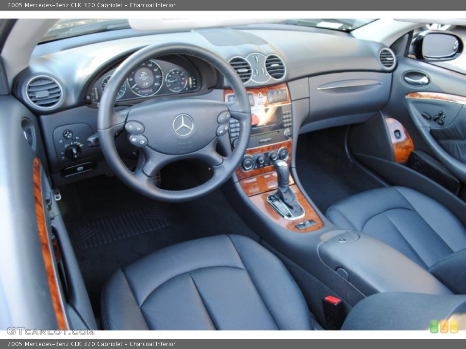 Charcoal Interior Photo for the 2005 Mercedes-Benz CLK 320 Cabriolet #60401738