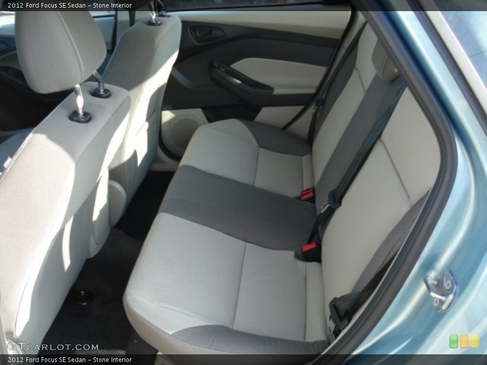 Stone Interior Rear Seat for the 2012 Ford Focus SE Sedan #60404666