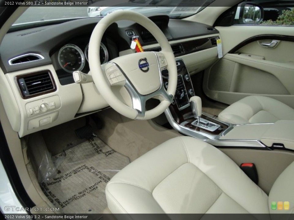 Sandstone Beige Interior Photo for the 2012 Volvo S80 3.2 #60409541
