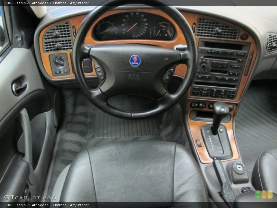 Charcoal Grey Interior Dashboard for the 2002 Saab 9-5 Arc Sedan #60415457