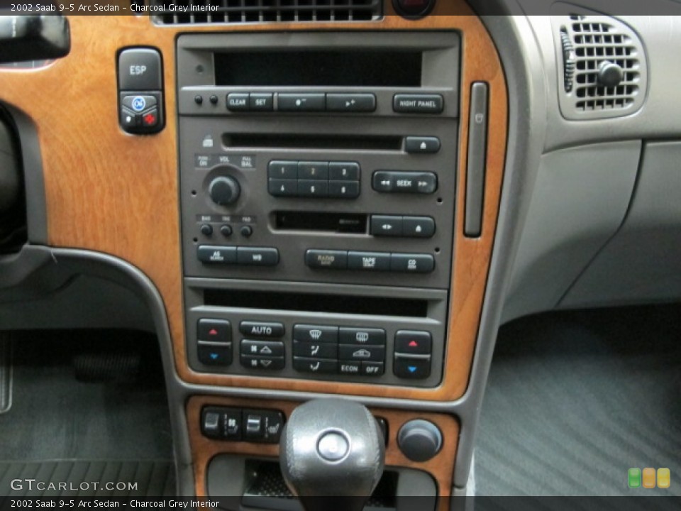 Charcoal Grey Interior Controls for the 2002 Saab 9-5 Arc Sedan #60415505