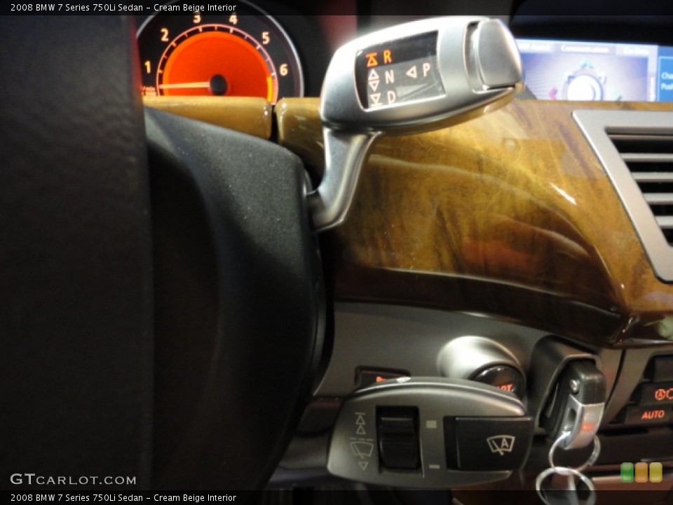 Cream Beige Interior Controls for the 2008 BMW 7 Series 750Li Sedan #60416953
