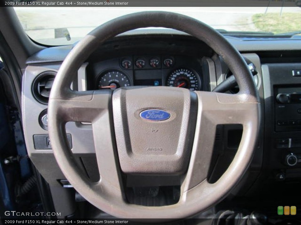 Stone/Medium Stone Interior Steering Wheel for the 2009 Ford F150 XL Regular Cab 4x4 #60417512
