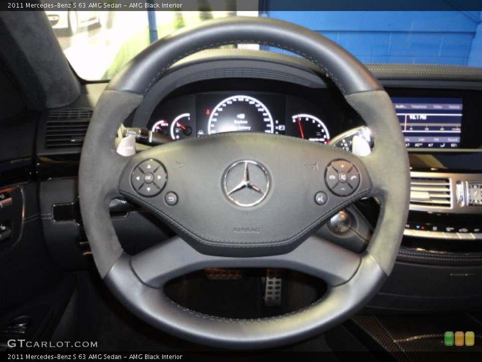 AMG Black Interior Steering Wheel for the 2011 Mercedes-Benz S 63 AMG Sedan #60418400