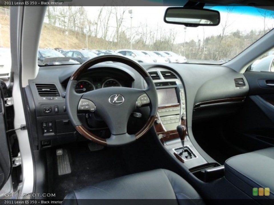 Black 2011 Lexus ES Interiors