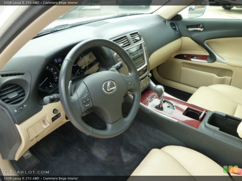 Cashmere Beige Interior Prime Interior for the 2008 Lexus IS 250 AWD #60420647