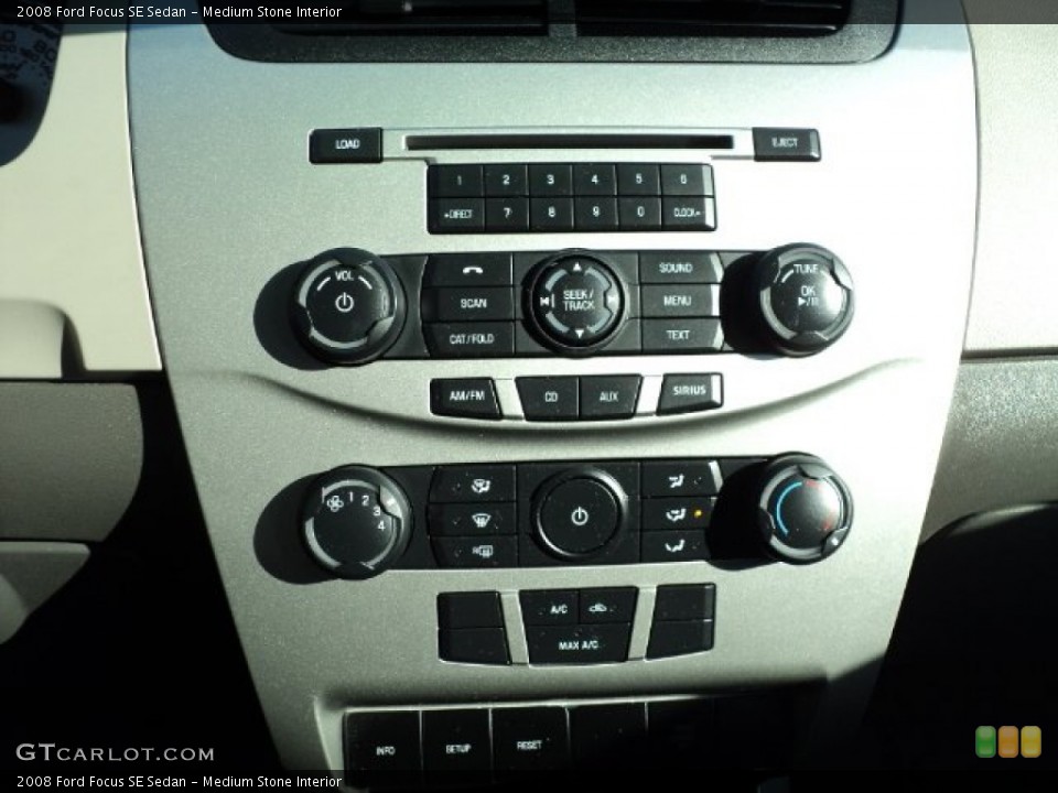 Medium Stone Interior Controls for the 2008 Ford Focus SE Sedan #60423281