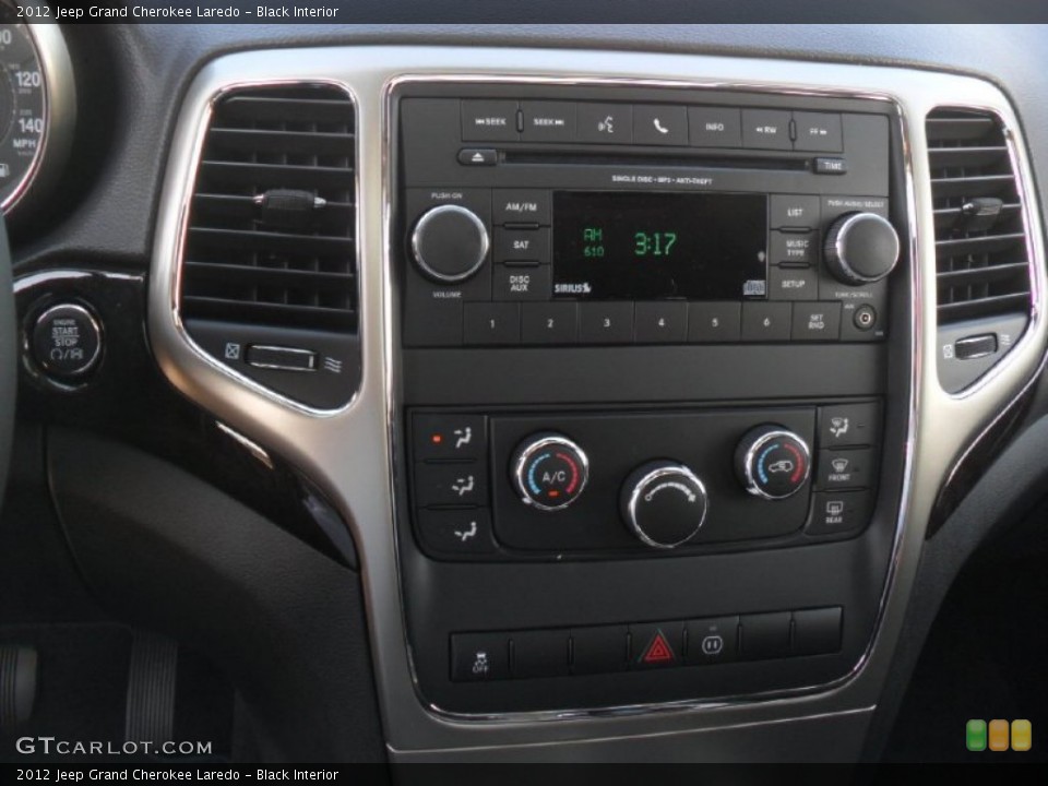 Black Interior Controls for the 2012 Jeep Grand Cherokee Laredo #60427412