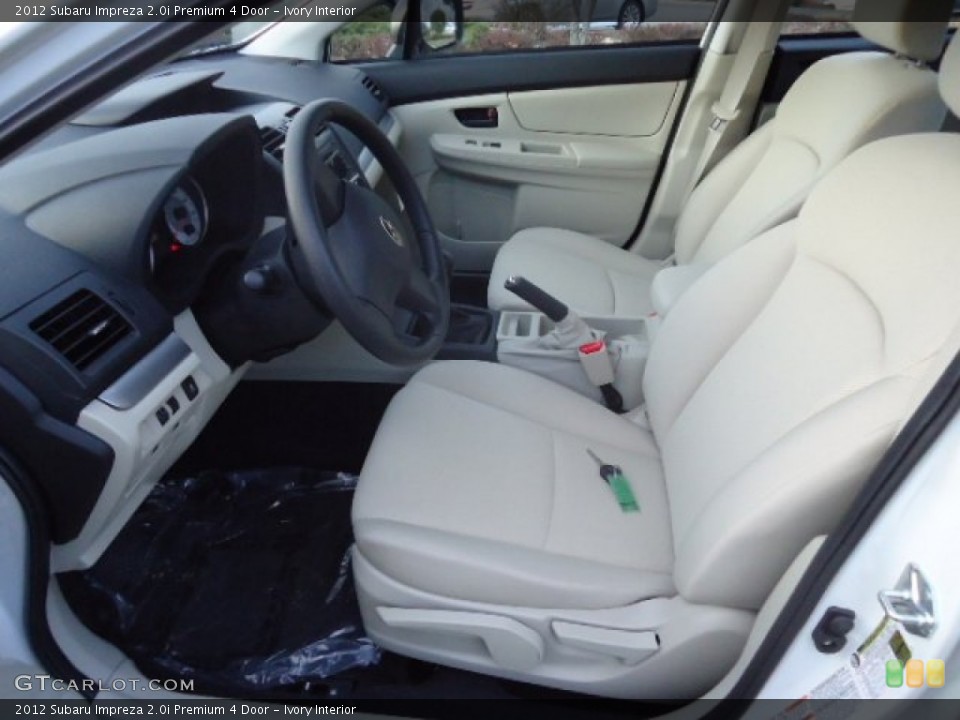 Ivory Interior Photo for the 2012 Subaru Impreza 2.0i Premium 4 Door #60430133