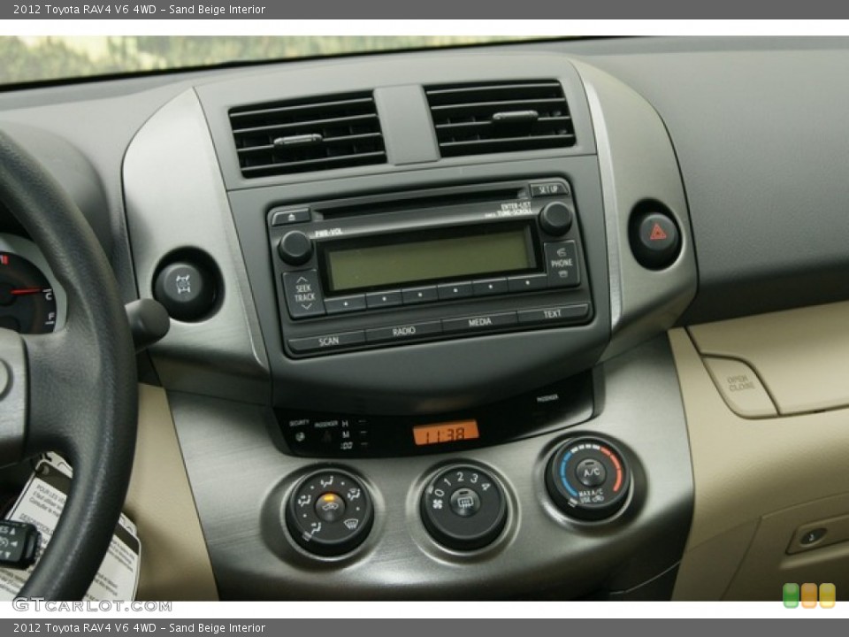 Sand Beige Interior Controls for the 2012 Toyota RAV4 V6 4WD #60431087