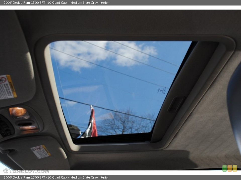 Medium Slate Gray Interior Sunroof for the 2006 Dodge Ram 1500 SRT-10 Quad Cab #60432848