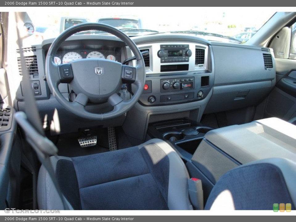 Medium Slate Gray Interior Dashboard for the 2006 Dodge Ram 1500 SRT-10 Quad Cab #60432875