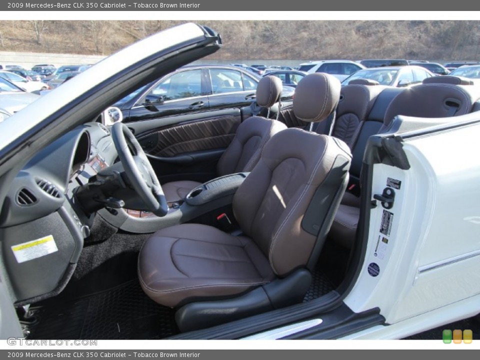 Tobacco Brown Interior Photo for the 2009 Mercedes-Benz CLK 350 Cabriolet #60433235