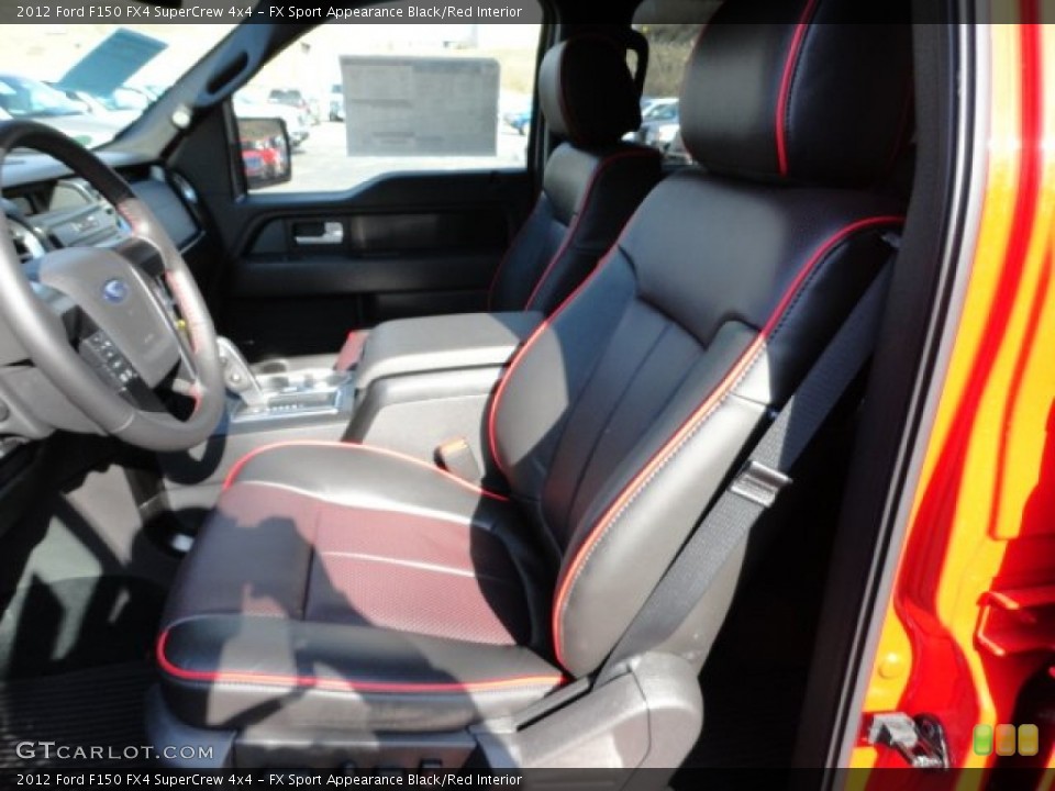 FX Sport Appearance Black/Red Interior Photo for the 2012 Ford F150 FX4 SuperCrew 4x4 #60434798