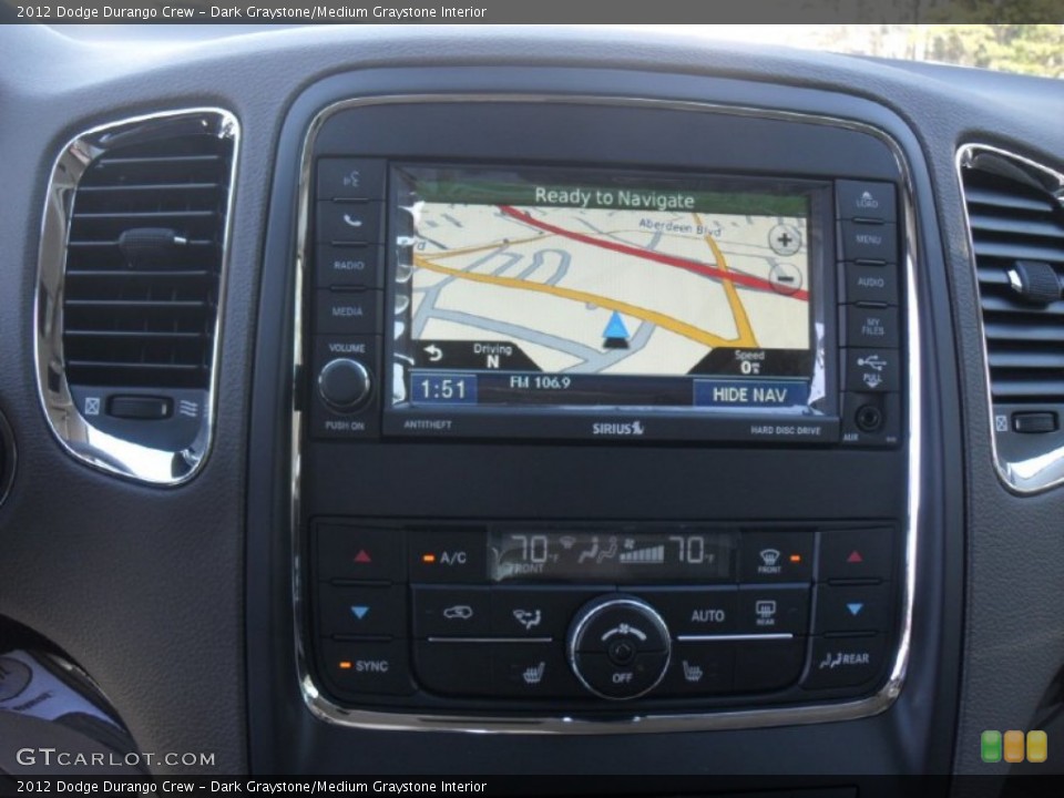 Dark Graystone/Medium Graystone Interior Navigation for the 2012 Dodge Durango Crew #60438728