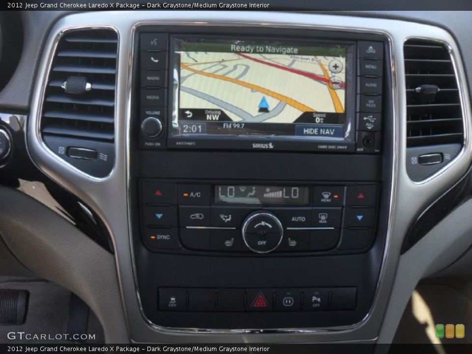 Dark Graystone/Medium Graystone Interior Navigation for the 2012 Jeep Grand Cherokee Laredo X Package #60439031