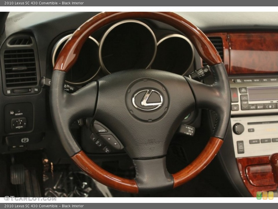 Black Interior Steering Wheel for the 2010 Lexus SC 430 Convertible #60441410