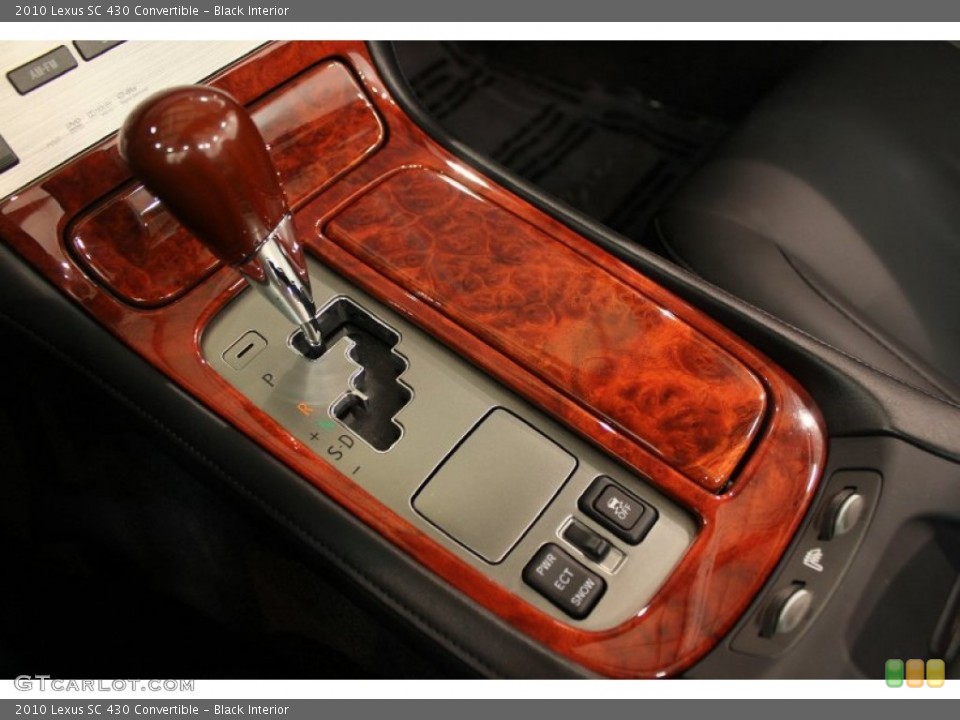 Black Interior Controls for the 2010 Lexus SC 430 Convertible #60441482