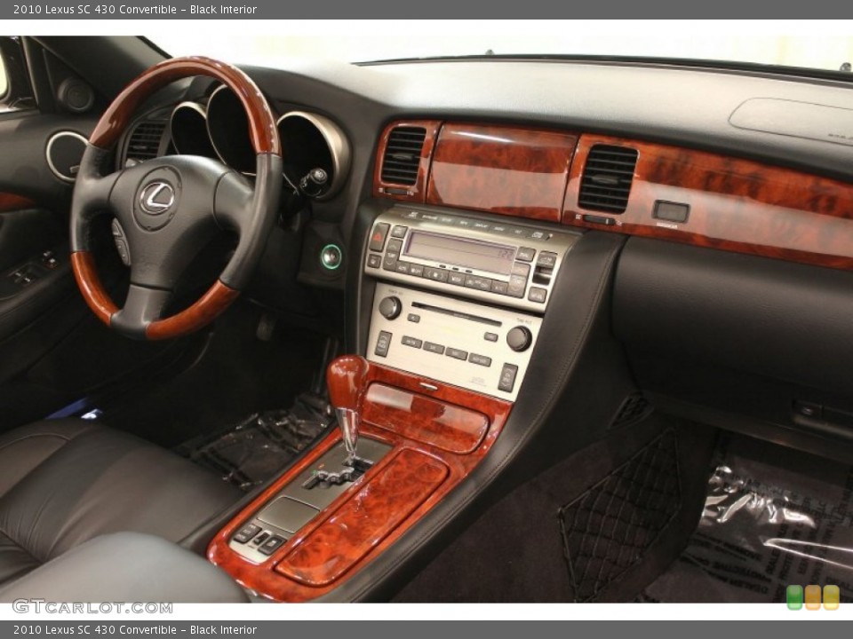 Black Interior Dashboard for the 2010 Lexus SC 430 Convertible #60441494