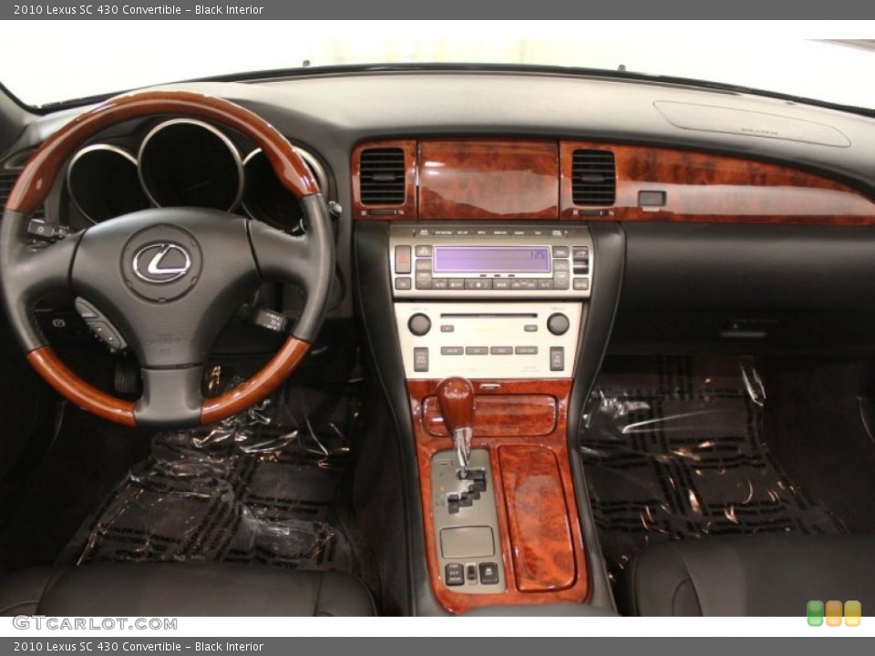 Black Interior Dashboard for the 2010 Lexus SC 430 Convertible #60441521